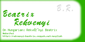 beatrix rekvenyi business card